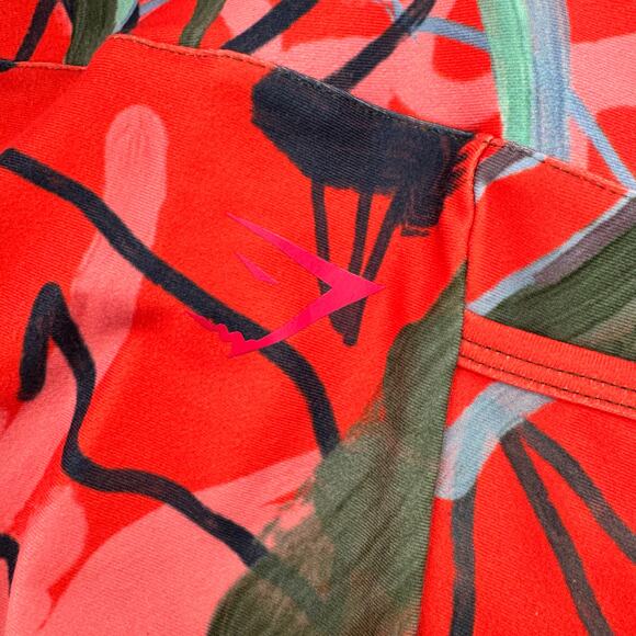 Nikki Blackletter Gymshark Leggings Womens Medium Collab Activewear 29" Inseam - Picture 10 of 11